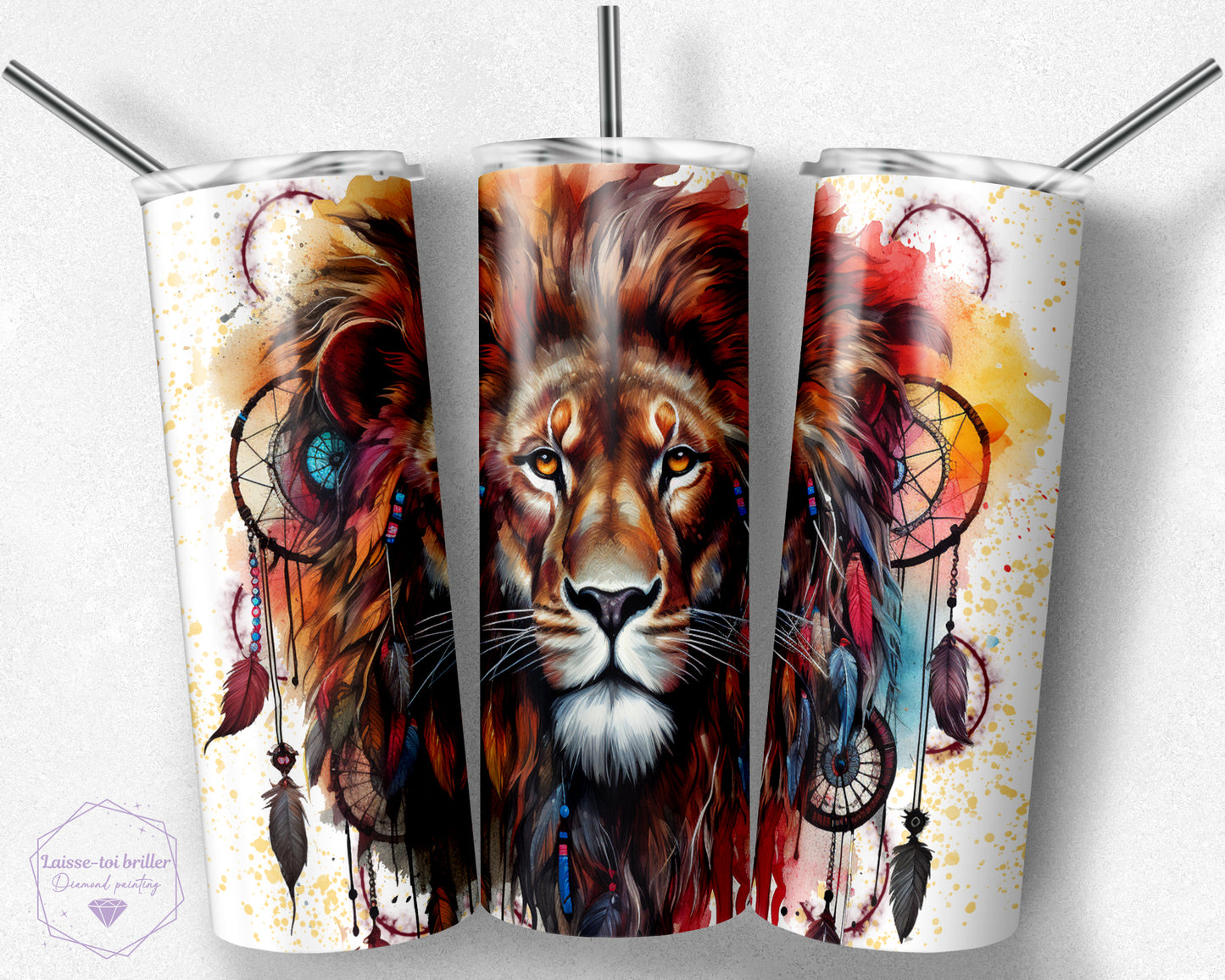 Boho lion  (G-GOURDE-226)