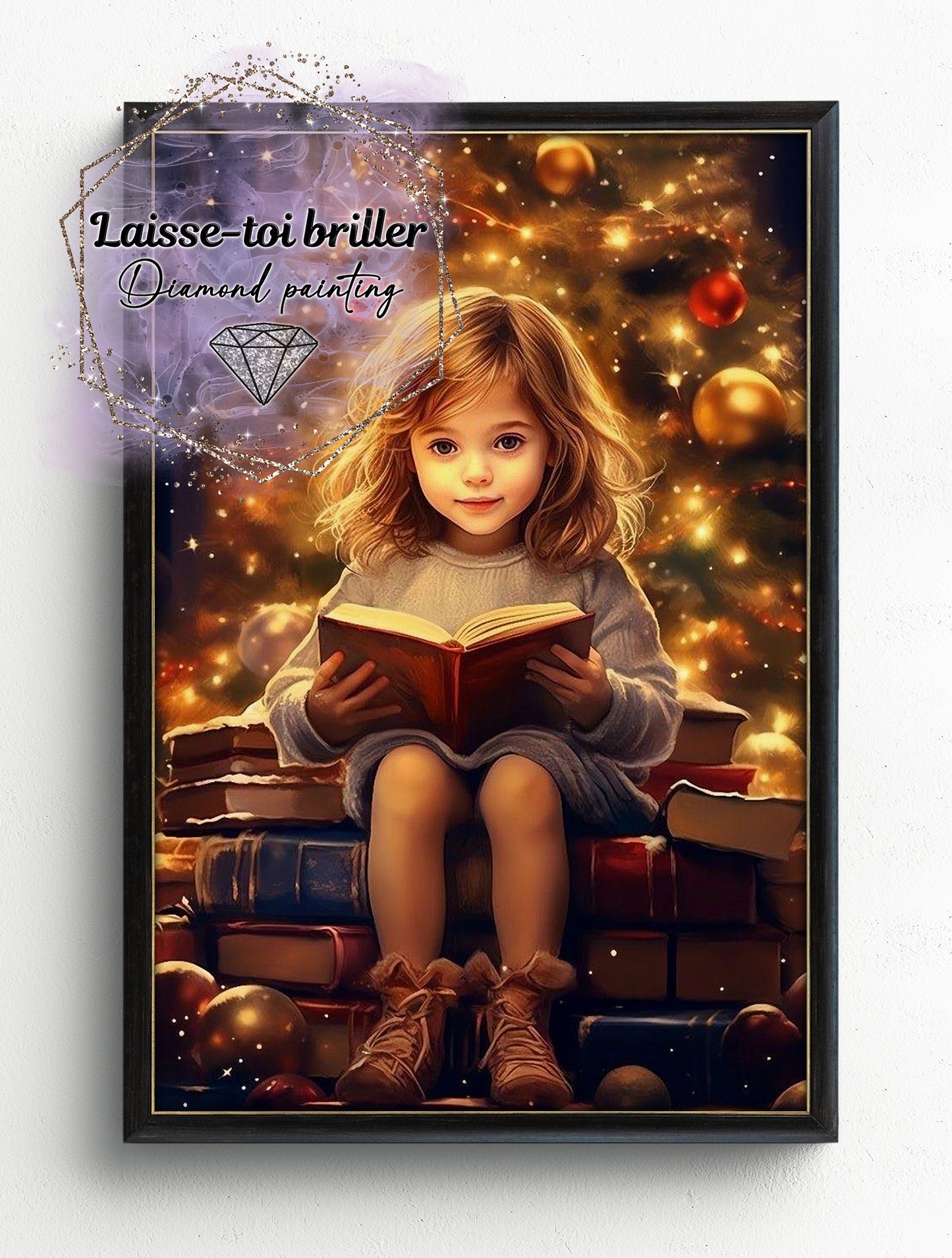 Little girl with a book (B-NOËL-019)